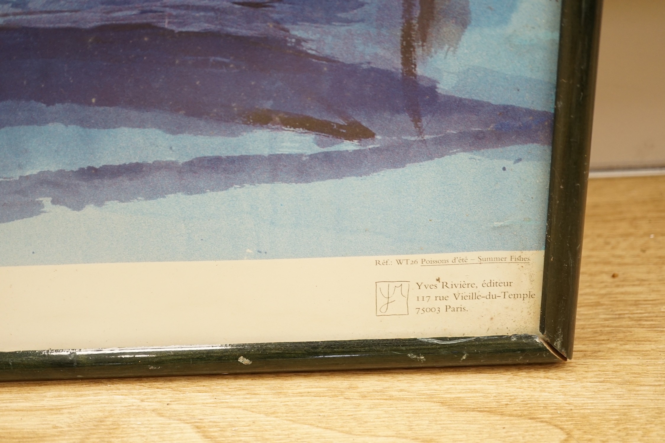 A French colour poster for Walasse Ting c.1990, 57 x 94.5cm